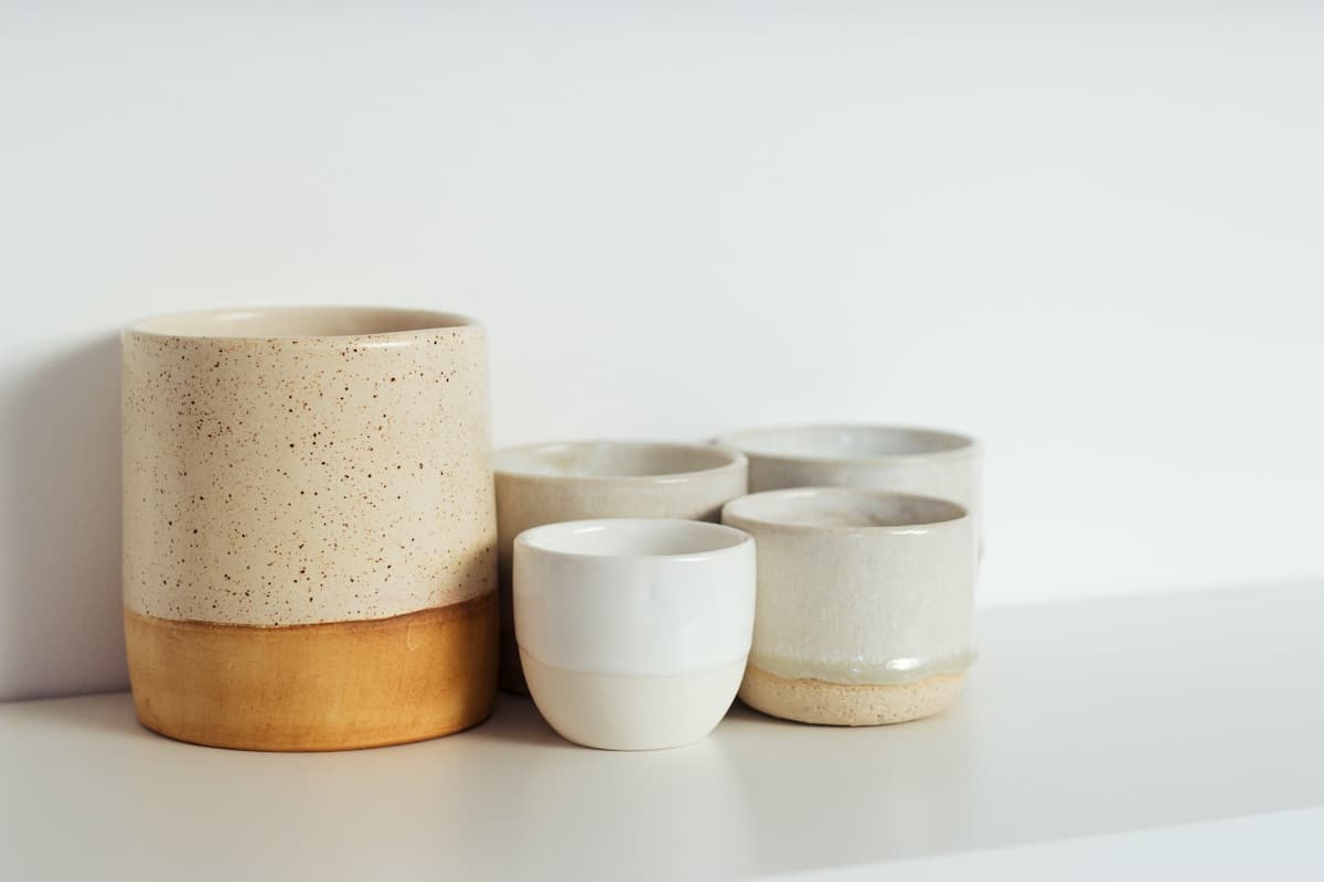 Ceramic vessel object photography